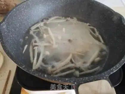 Make Seafood mushrooms and fat cows step 3