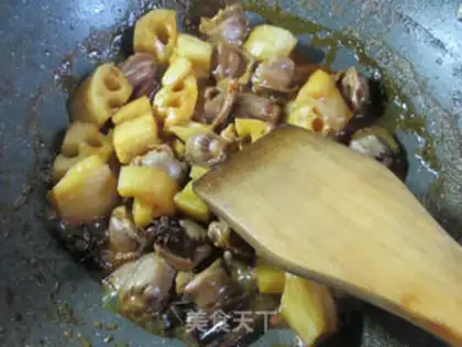Make The chickens are burning the fruit step 12