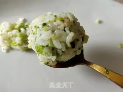 Make Shrimp emerald rice step 11
