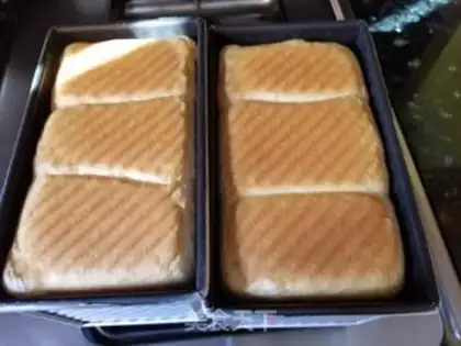 Make Milk and salty toast step 11