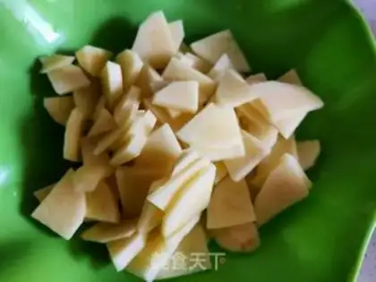 Make Potato pepper shrimp step 3