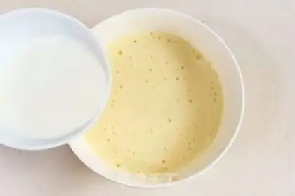 Make Milk waffles step 2