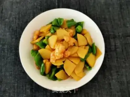 Make Potato pepper shrimp step 16