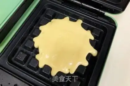 Make Milk waffles step 6