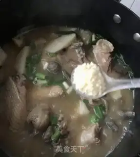 Make Pumpkin, chicken soup step 20