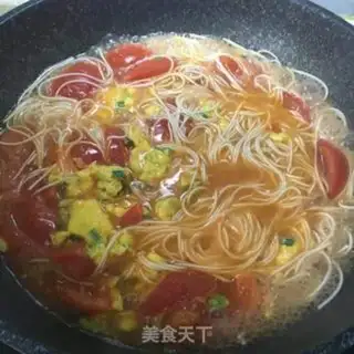Make Tomato egg noodles step 6