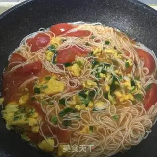 Make Tomato egg noodles step 7