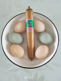 Make Ham intestinal steaming double eggs step 0