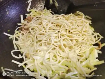Make Cream noodles step 6