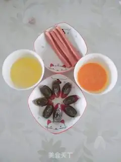 Make Ham intestinal steaming double eggs step 2