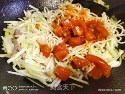 Make Cream noodles step 7