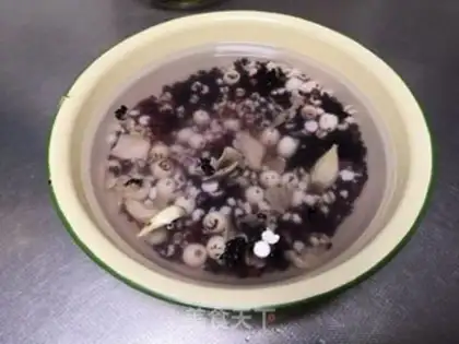 Make Lotus congee step 1