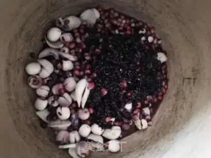 Make Lotus congee step 3