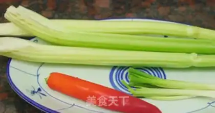 Make Celery fried the abalone step 1
