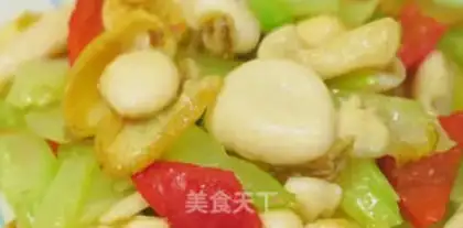 Make Celery fried the abalone step 8