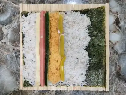 Make Salted yogurt sushi step 3
