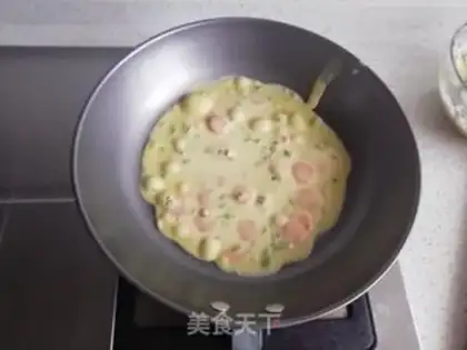 Make Vegetable hamcake step 3