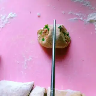 Make Pumpkin whole-grain ham roll step 7