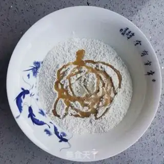 Make Sesame cream pancakes step 1