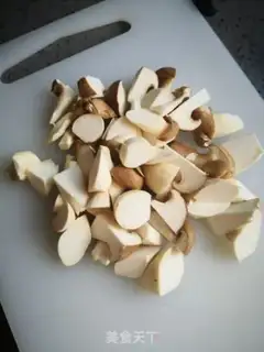Make Black pepper beef apricot mushrooms step 1