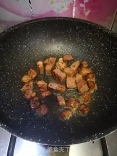 Make Black pepper beef apricot mushrooms step 5