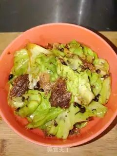 Make The beanfish is full of cabbage step 2