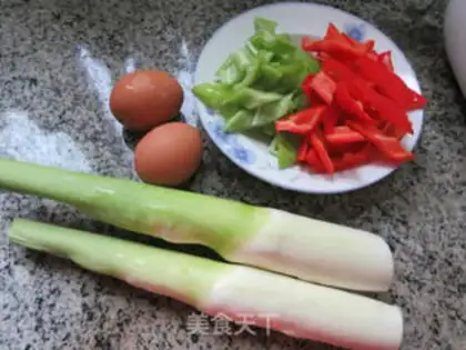 Make Cream pepper eggs fried white step 0