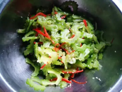 Make A cold, bitter melon step 9