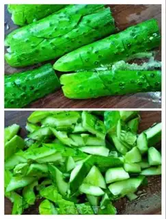 Make Frozen cucumber step 1