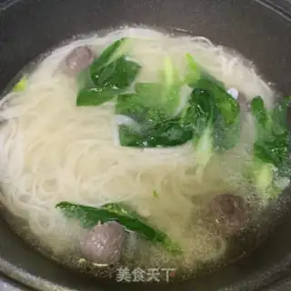 Make Chouzhou beefball powder soup step 7