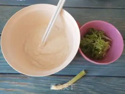 Make Porridge eggcake step 0