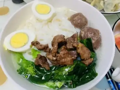 Make Chouzhou beefball powder soup step 10