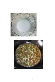 Make Puffed up with meat and eggs step 9