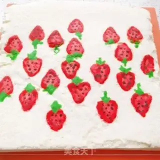 Make Strawberry Angel Cake Roll step 19