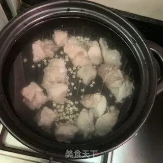 Make Rinhorn rice chop soup step 4
