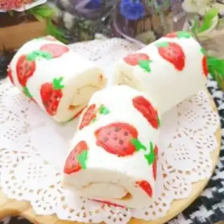 Make Strawberry Angel Cake Roll step 26