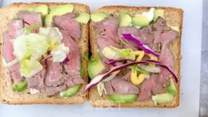 Make Beef butter sandwich step 1
