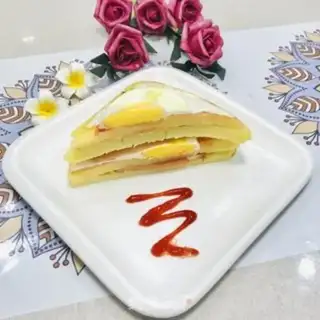 Make Pancake sandwich step 14