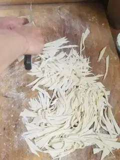 Make Pumpkin willow noodles step 3