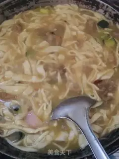 Make Pumpkin willow noodles step 4