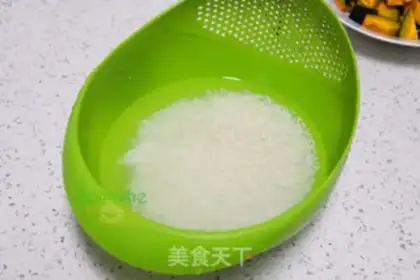 Make Pumpkin rice step 2
