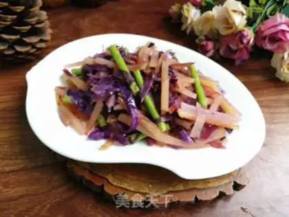 Make ♪ ♪ ♪ Purple, blue, fried potatoes ♪ step 3