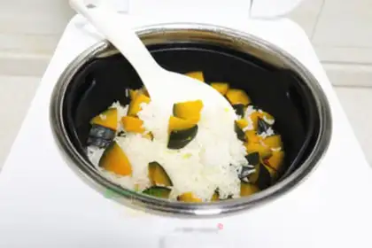 Make Pumpkin rice step 6