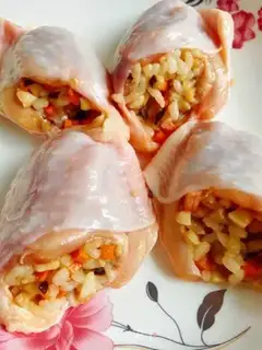 Make Chicken wing buns step 2