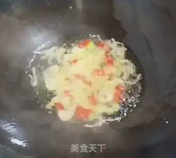 Make Scrambled beans step 1