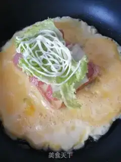 Make Eggcake sandwich step 3