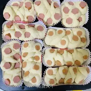 Make Cheese ham bread step 14