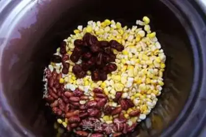 Make Red-tree bean porridge step 1