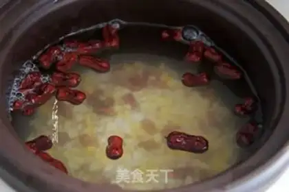 Make Red-tree bean porridge step 3