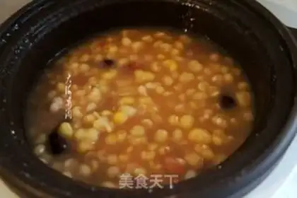 Make Red-tree bean porridge step 5